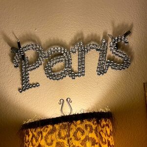 Paris sparkle wall decor